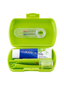 Curaprox Kit de Viagem Kids Verde 6-12 Anos 