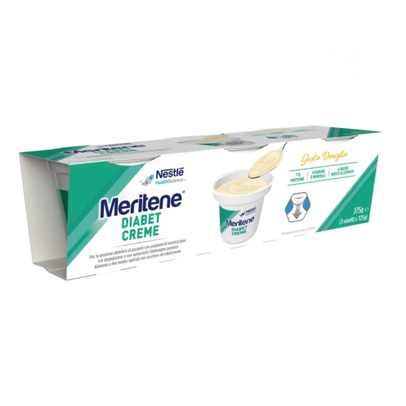 Meritene Diabet Crema Baunilha 3x125g