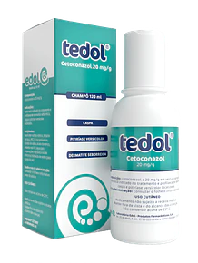 Tedol, 20 mg/g-120 mL x 1 champô frasco