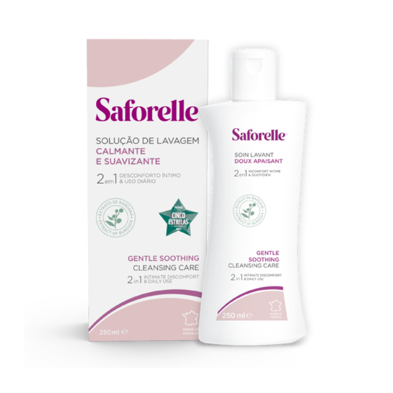 Saforelle Solução de Lavagem Calmante e Suavizante 250ml