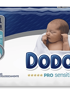 Dodot Pro Sensitive+ Fraldas Tam 1 - 2-5 kg (38 unidades)