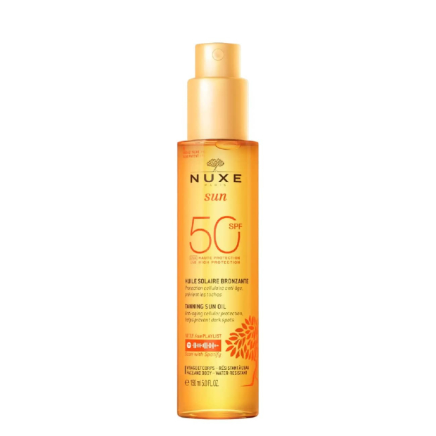 Nuxe Sun Óleo Bronzeador Rosto e Corpo SPF50 150ml