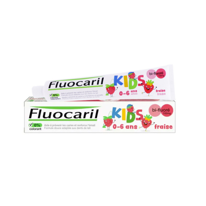 Fluocaril Kids Gel Dentífrico Morango 0-6 anos 50ml