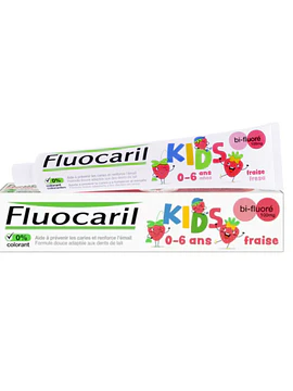 Fluocaril Kids Gel Dentífrico Morango 0-6 anos 50ml