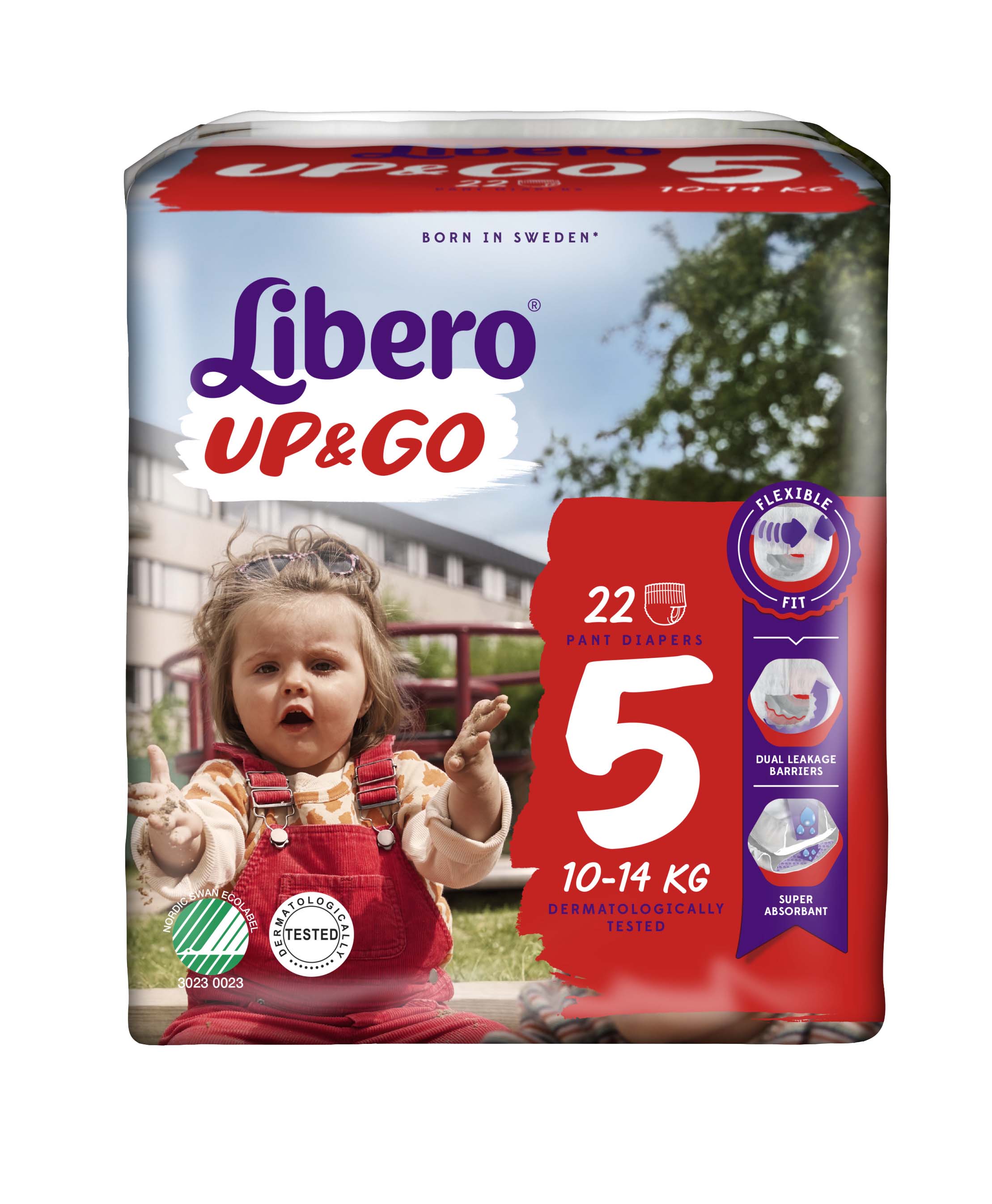 Libero Up&Go Fraldas Tamanho 5 -  10-14 Kg (20 unidades)