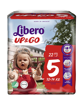 Libero Up&Go Fraldas Tamanho 5 -  10-14 Kg (20 unidades)
