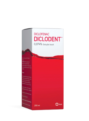 Diclodent, 0,74mg/mL-200mL x 1 solução Bucal Frasco