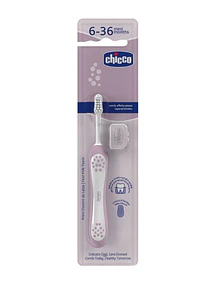 Chicco Escova Primeiros Dentes Lilás 6-36M