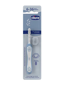 Chicco Escova Primeiros Dentes Azul 6-36M