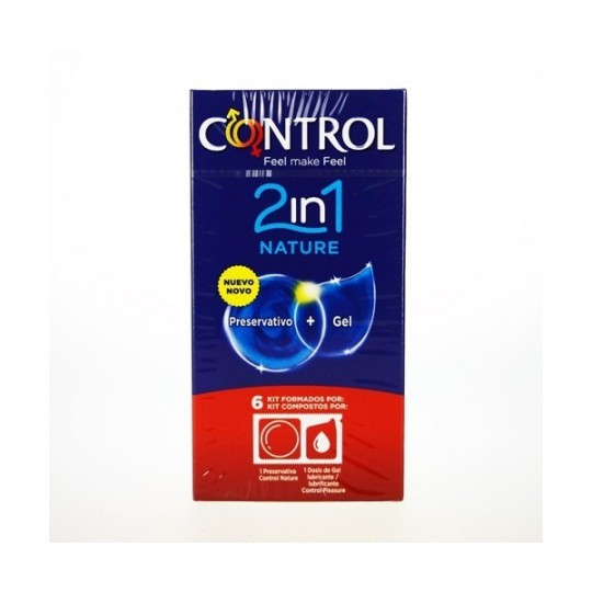 Control Preservativos 2in1 Nature+Gel Nature x6