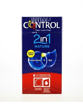 Control Preservativos 2in1 Nature+Gel Nature x6