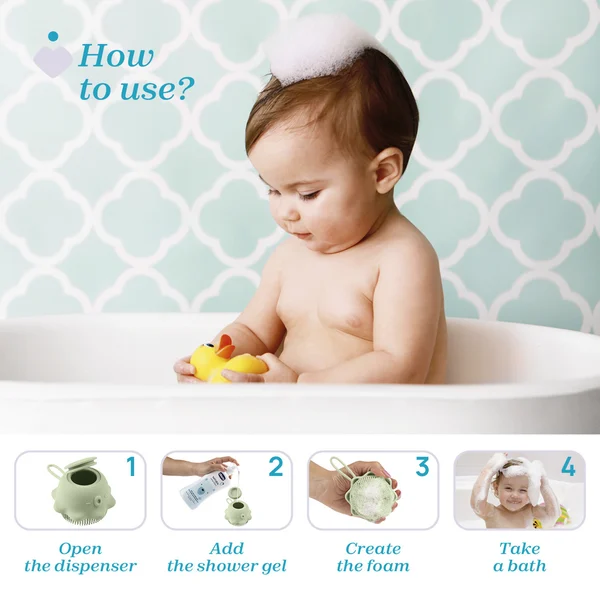 Chicco Higiene Escova de Corpo Doseadora Verde 0M+