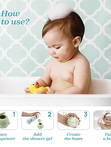 Chicco Higiene Escova de Corpo Doseadora Verde 0M+