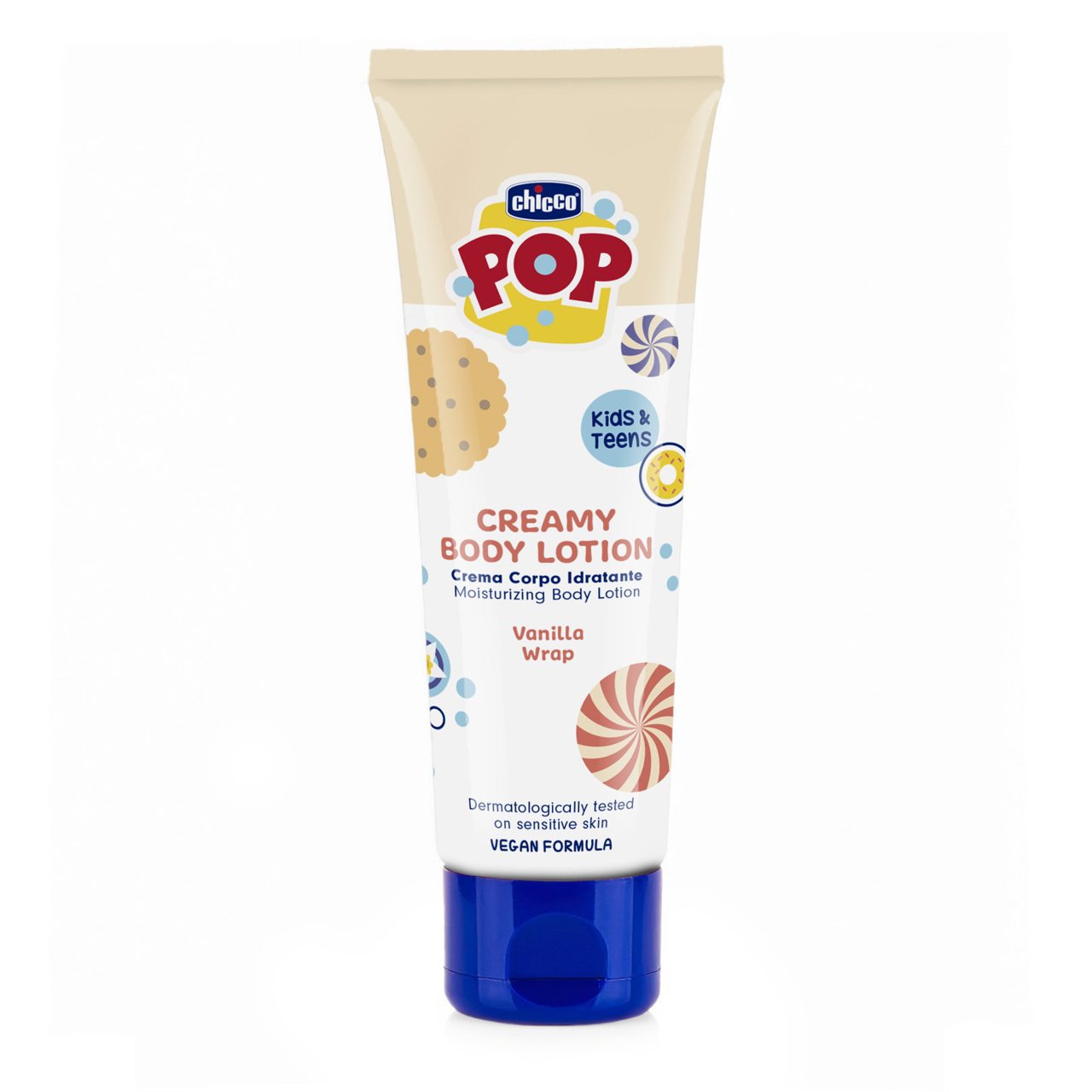 Chicco Pop Creme Corpo Baunilha 150ml | Apto Pele Sensível +3A