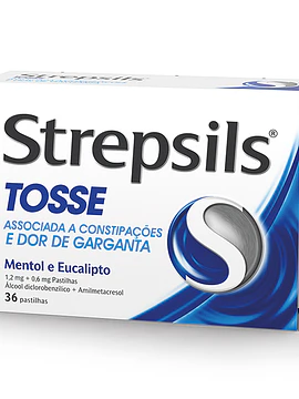 Strepsils Tosse, 1,2/0,6 mg x 36 pastilhas 