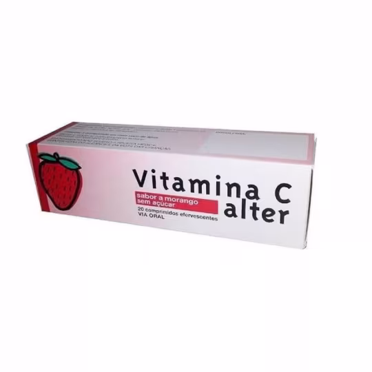 Vitamina C Alter Morango, 1000 mg x 20 comprimidos efervescentes 