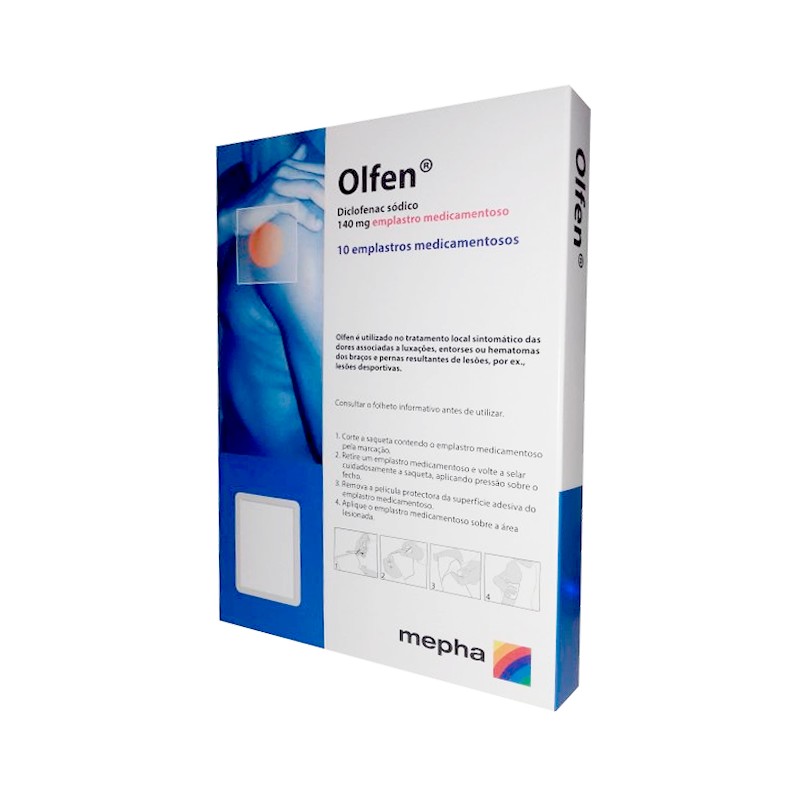Olfen, 140 mg x 10 emplastros
