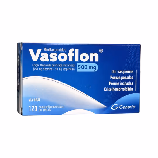 Vasoflon Bioflavonóides 500mg 120 comprimidos