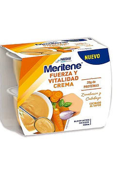 Meritene Força e Vitalidade - Creme de Cenoura e Abóbora 2x200 ml