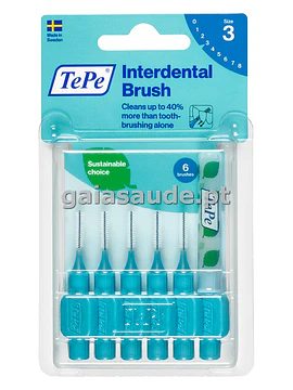 TePe Original Escovilhão Intermédio 0,6mm Azul 6 Unidades
