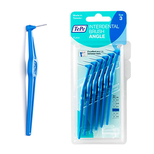 TEPE ESCOVILHAO INTERDENTARIO ANGLE AZUL 0.6 MM . X6