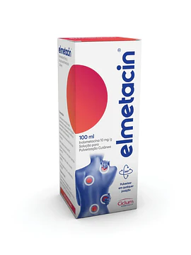 Elmetacin, 10 mg/g-100 mL x 1 solução pulverização cutânea 