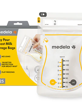 Medela Easy Pour Saco Conservação  Leite X25 unidades