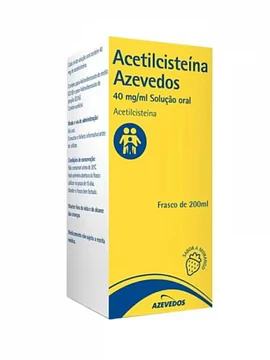 Acetilcisteina Azevedos Xarope 40mg/ml Morango 200ml