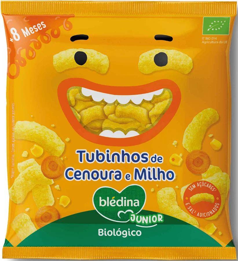 Blédina Junior Snack Cenoura e Milho 20G +8M