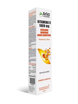 Arkopharma Vitamina C + Zinco 20 Comprimidos Efervescentes