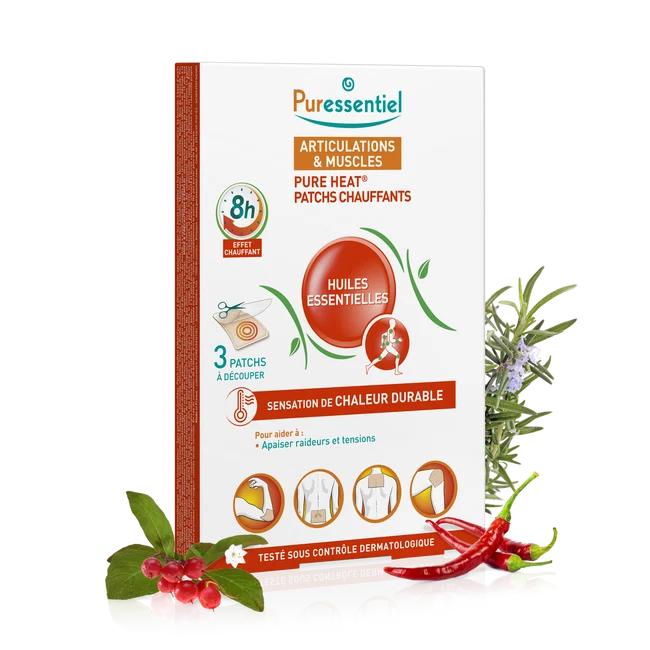 Puressentiel Articulações e Músculos Pensos Térmicos 3 Unidades