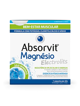 Absorvit Magnésio Electrolits 12 Saquetas
