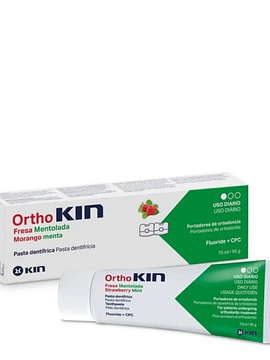 Ortho Kin Pasta de Dentes Sabor Morango/Menta 75ml