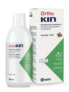 Kin Ortho Colutório Prevenção de Cáries Morango/Menta 500ml