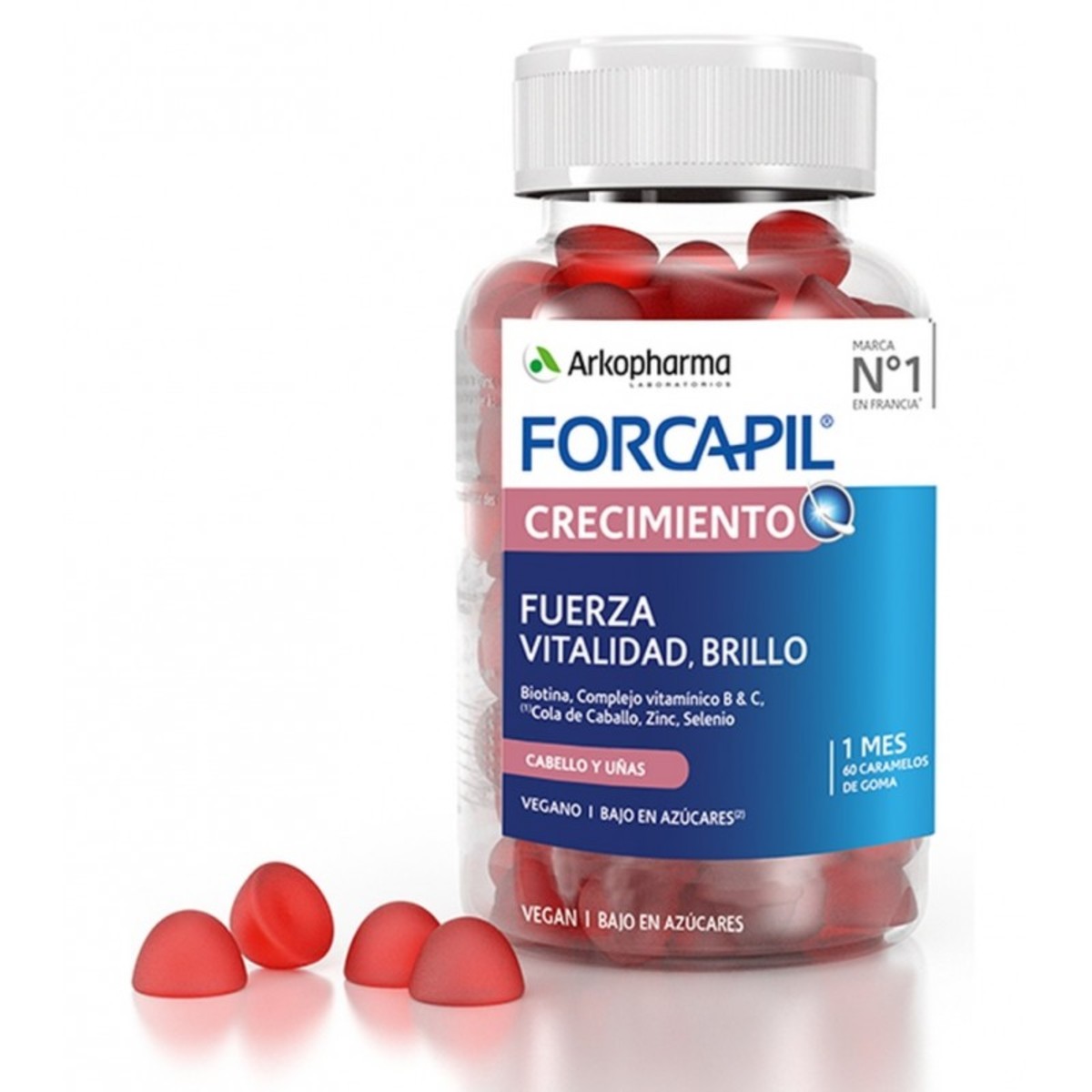 Forcapil Crescimento Força e Vitalidade Gomas 60 Unidades