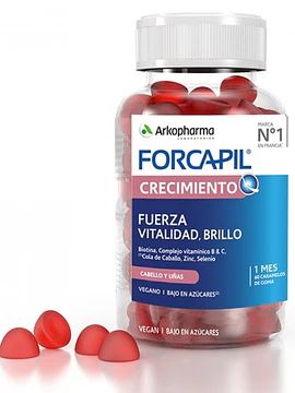Forcapil Crescimento Força e Vitalidade Gomas 60 Unidades