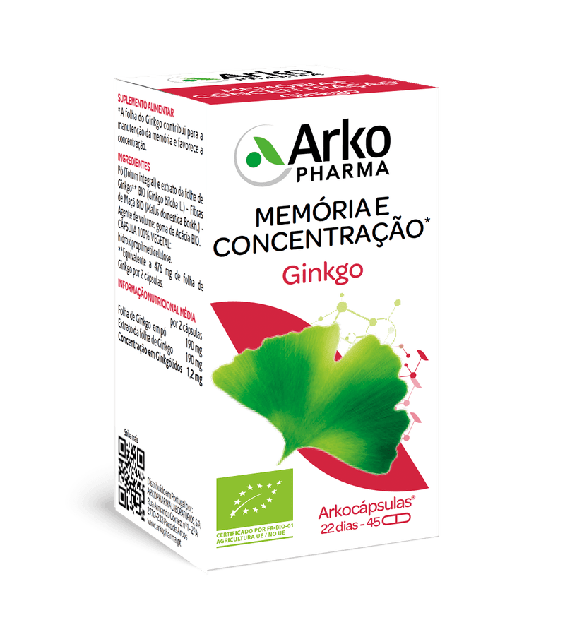 Arkocápsulas Cáps Ginkgo 45