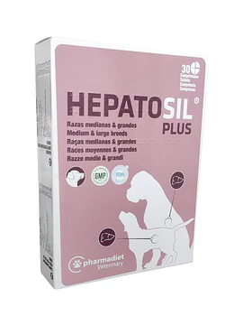 Hepatosil Plus Raças Medias e Grandes 30 Comprimidos