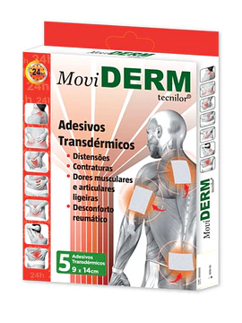 Moviderm Adesivo Transdérmico 9x14cm 5 Unidades