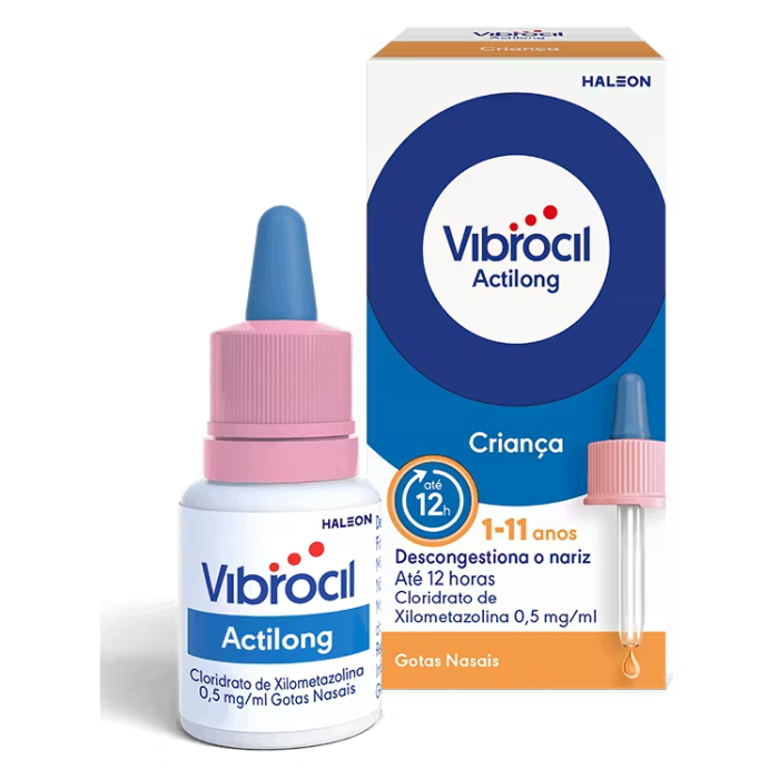 Vibrocil Actilong Gotas Nasais Criança 0.5mg/ml 10ml