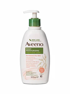 Aveeno Daily Moisturising Creme Corporal de Iogurte Fragrância a Damasco e Mel 300 ml
