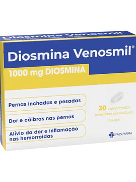 Diosmina Venosmil, 1000 mg 30 Comprimidos