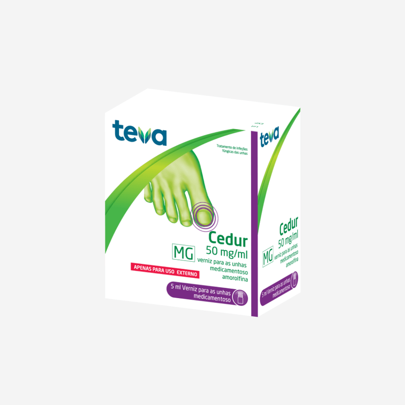 Cedur MG, 50 mg/ml Frasco 5 ml Verniz unh medic