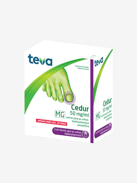 Cedur MG, 50 mg/ml Frasco 5 ml Verniz unh medic
