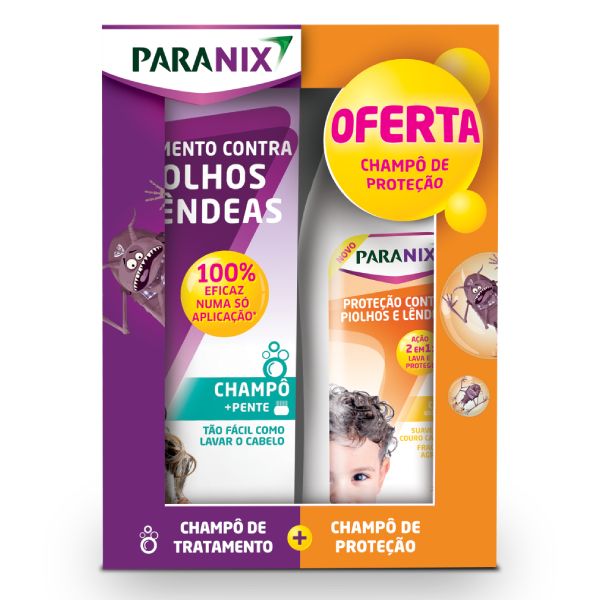 Paranix Champoo Tratamento 200Ml + Champoo Proteção 200Ml
