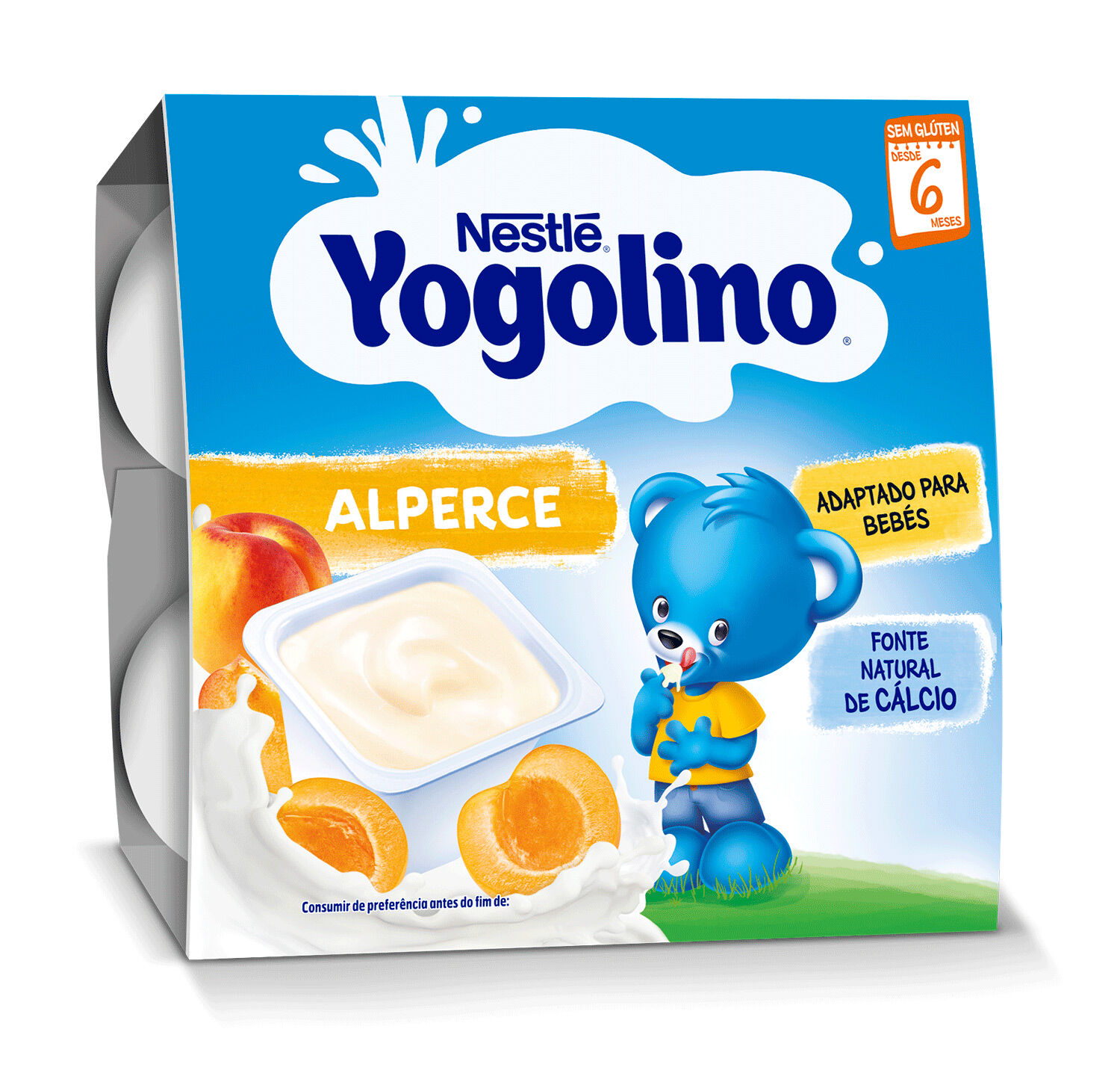 Nestlé Iogolino Alperce 6M+ 4x100g