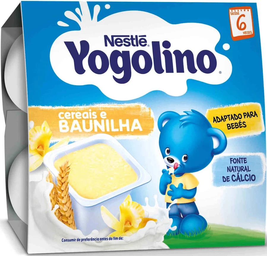 Nestlé Yogolino Cereais e Baunilha 6M+ 4x100g