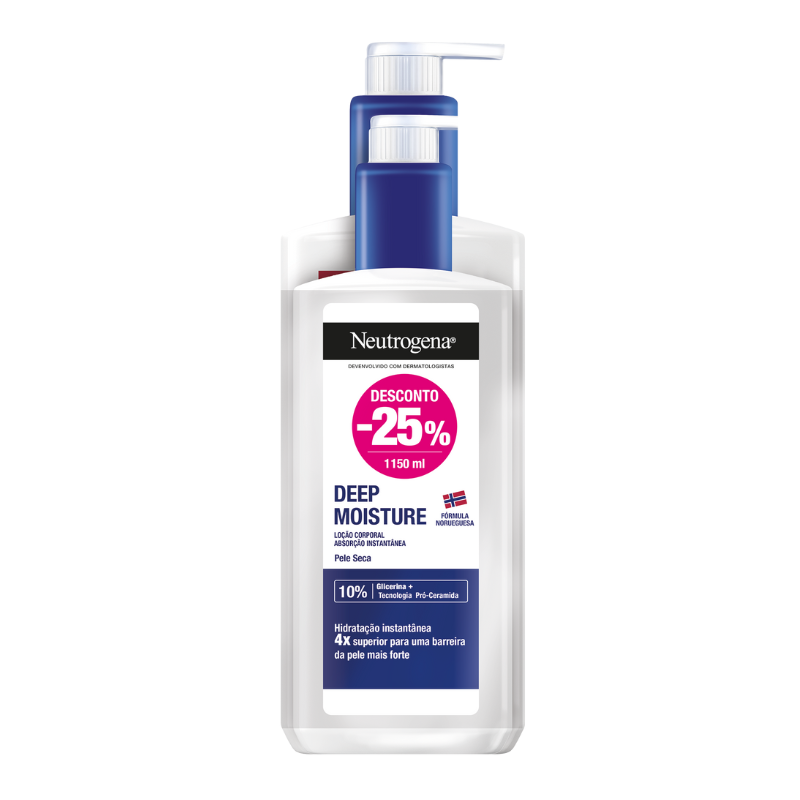Neutrogena Pack Deep Moisture Loção Corporal 750ml + 400ml -25%