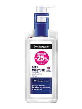 Neutrogena Pack Deep Moisture Loção Corporal 750ml + 400ml -25%