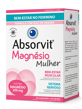 Absorvit MAGNÉSIO MULHER x30 Comprimidos 